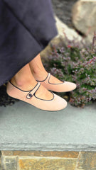 Blublonc Edna Peach Corduroy Mary Jane
