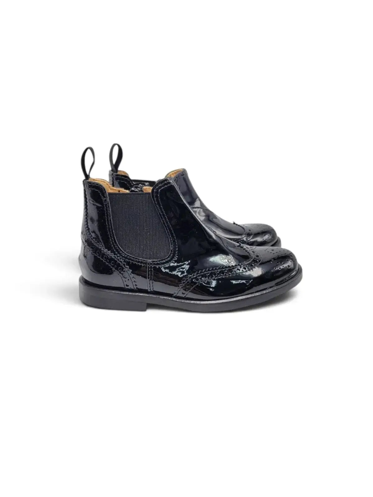 Rondinella black patent bootie | kids shoes fast shipping