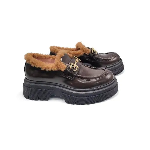 rondinella-brown-fur-loafer-girls