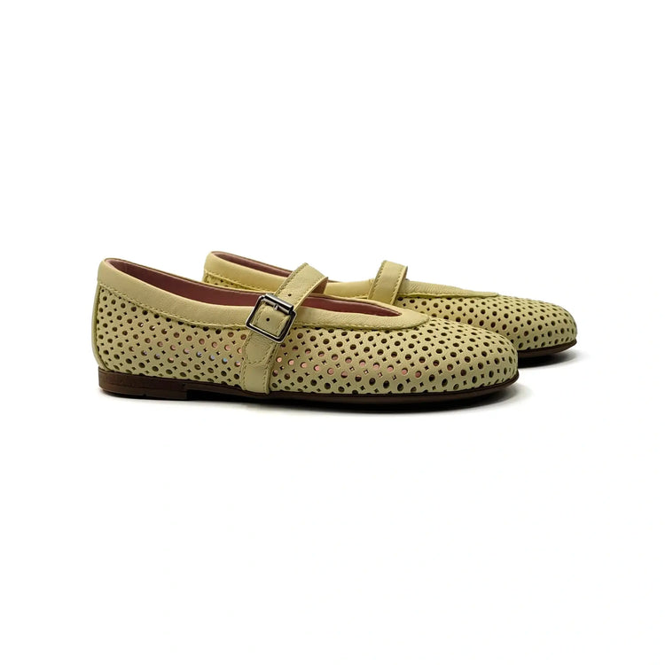 Rondinella butter yellow mary jane shoes fast shipping