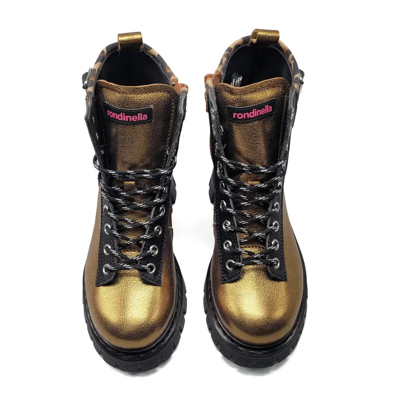 Rondinella gold crash combat bootie 12318 - bootie