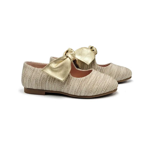 Ruth secret gold tweed mary jane 3304 - girls