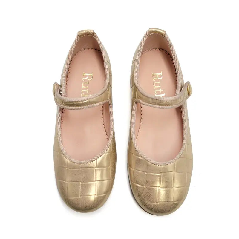 Ruth secret gold woven mary jane 1004 - mary jane