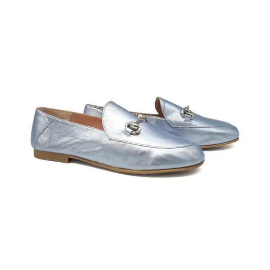Ruth secret light blue metallic chain slip on 3655 - slip on dress