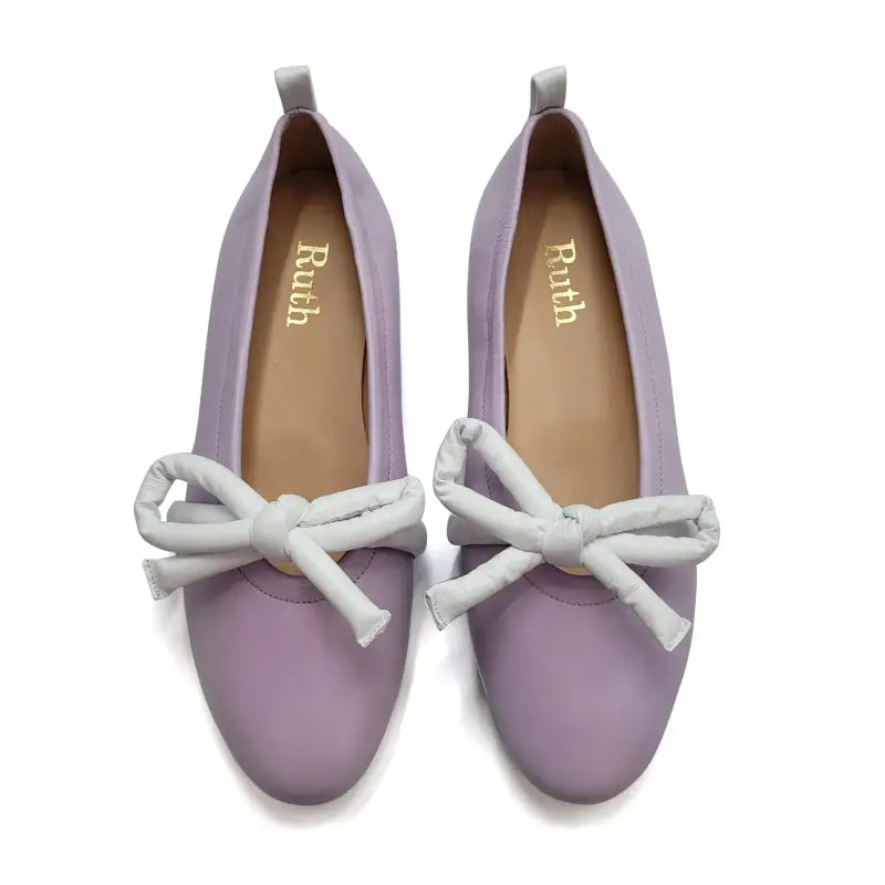 Ruth Secret Lilac Bow Ballet Flat 3690 - GIRLS