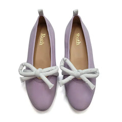 Ruth Secret Lilac Bow Ballet Flat 3690 - GIRLS