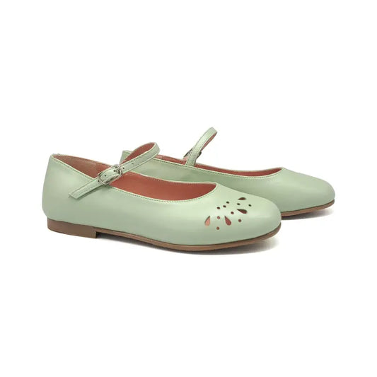 Ruth secret mint green cut out mary jane 3658 - girls