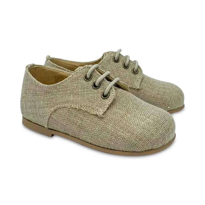 Ruth Secret Natural Linen Lace Shoe 703 - BOYS