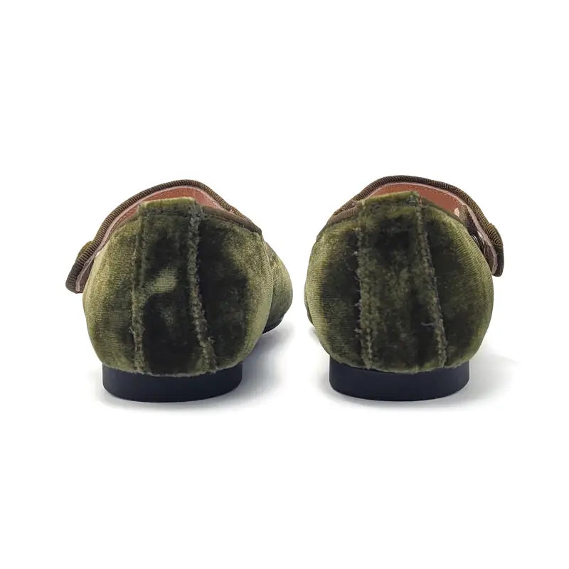 Ruth secret olive green velvet mary jane 1004 - mary jane