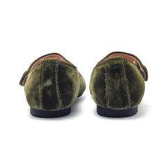 Ruth secret olive green velvet mary jane 1004 - mary jane