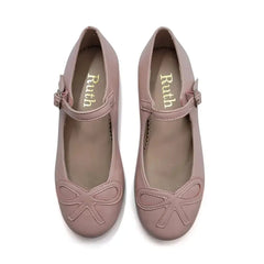 Ruth Secret Pink Salt Buckle Mary Jane 2813 - GIRLS