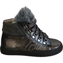 Shoe b 76 grey metallic sneaker 1900 - girls