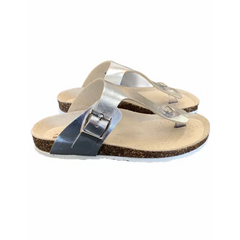 Shoe b 76 silver metallic sandal - girls