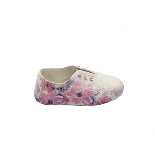 Shoe b 76 white lavender scented slip on sneaker 30055 - girls