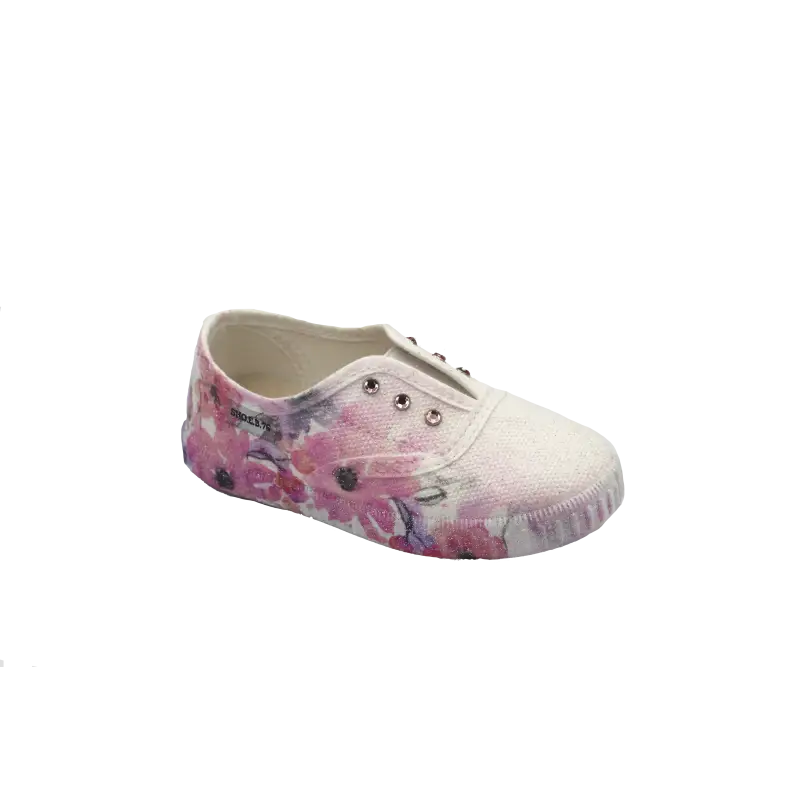 Shoe b 76 white lavender scented slip on sneaker 30055 - girls