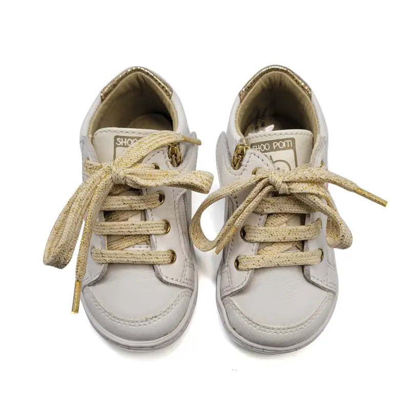 Shoo Pom Bouba White Flower Sneaker - FIRST WALKER