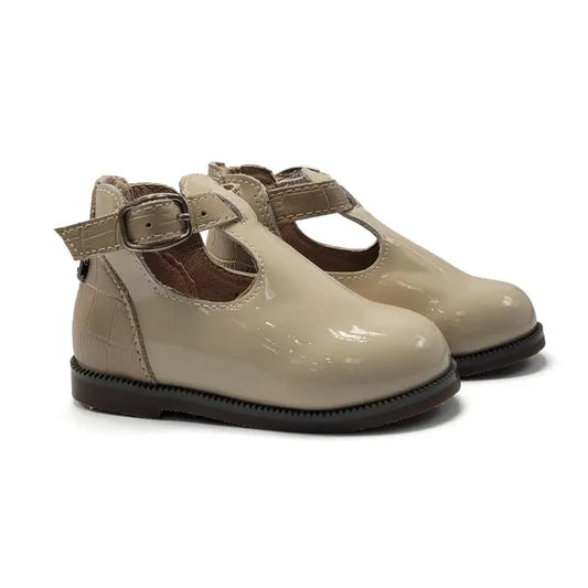 Shoozim stone leather t strap first walker 087 first walker