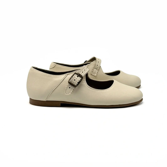mary jane buckle cream color 