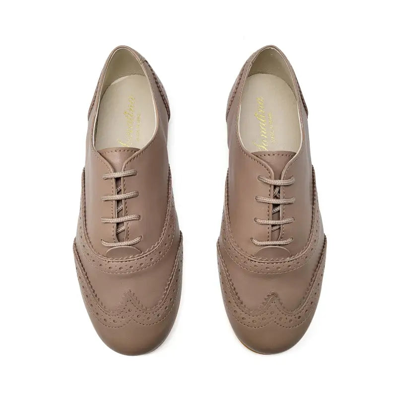 Sonatina imperial taupe lace oxford - boys