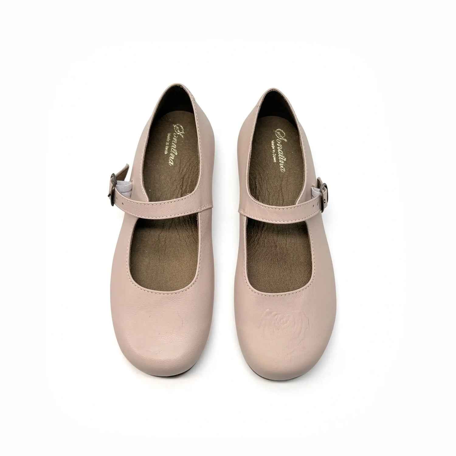 buckle mary jane powder pink girls