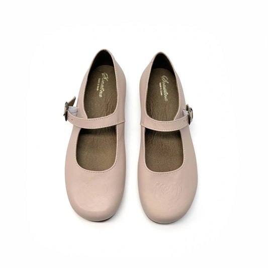 buckle mary jane powder pink girls