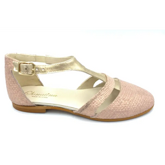 Sonatina pink shimmer gloria buckle - girls
