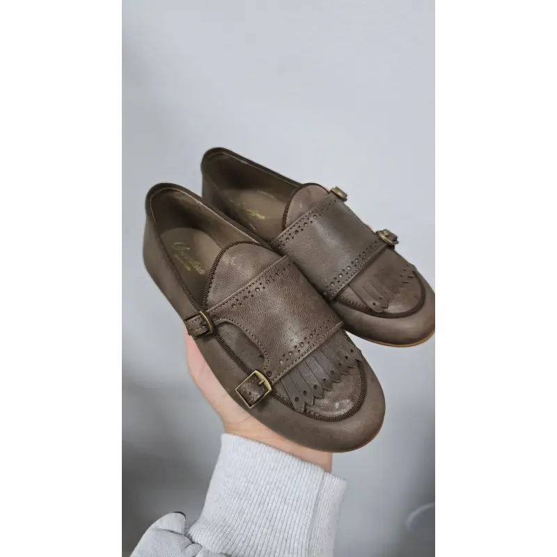 Sonatina rogers coffee fringe slip on - slip on dress