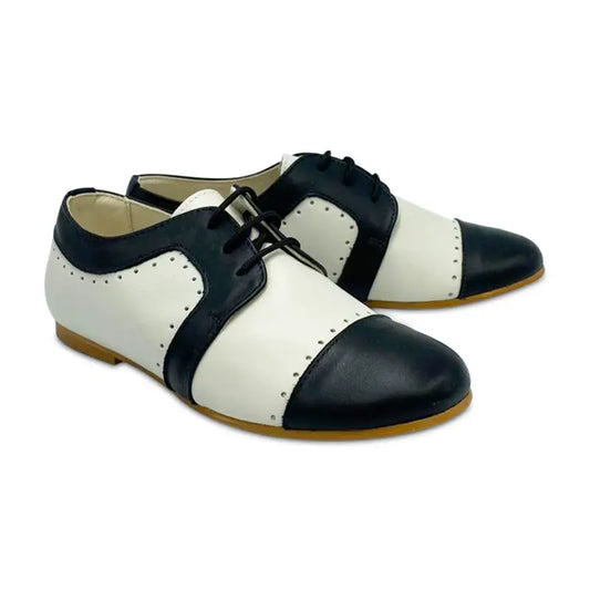 Sonatina sir ivory black oxford lace - boys