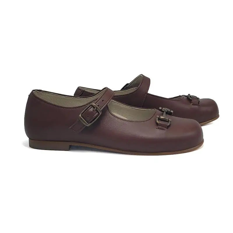 Sonatina Susana Brunette Brown Chain Mary Jane - 22 - GIRLS