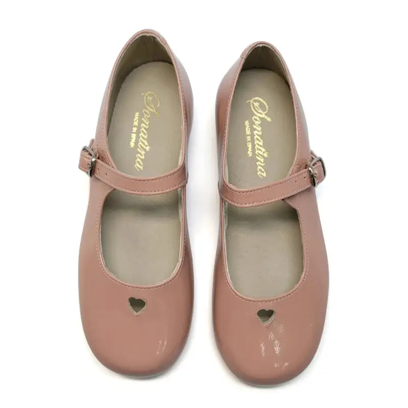 Sonatina Tracey Pink Patent Heart Cutout Mary Jane - GIRLS