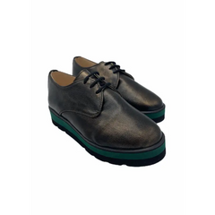 Tny bronze shimmer lace up oxford 15859 - girls