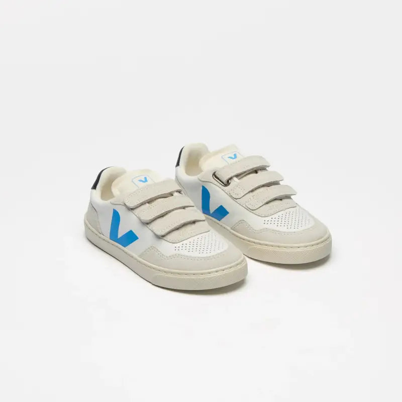 Veja Royal Blue White Triple Velcro Sneaker V103 - BOYS