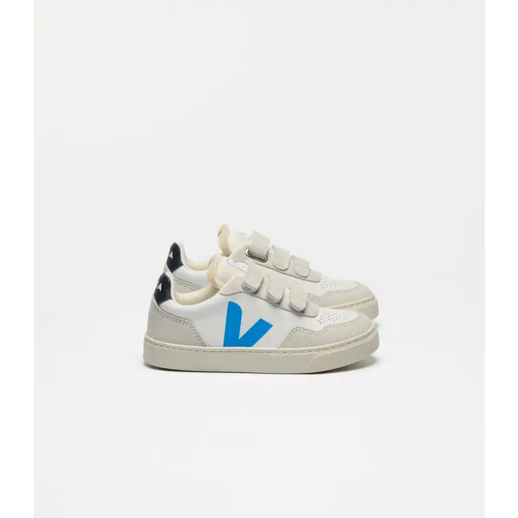 Veja Royal Blue White Triple Velcro Sneaker V103 - BOYS