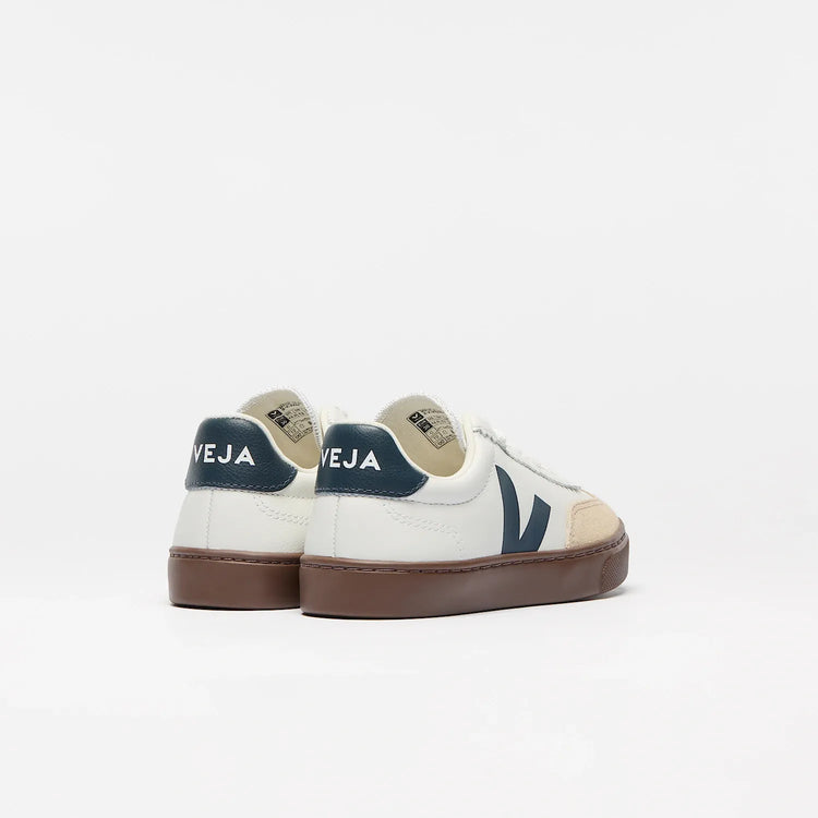 Veja White Teal Lace Slip On Sneaker V10L