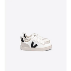 Veja white black three strap velcro sneaker 2565 - boys