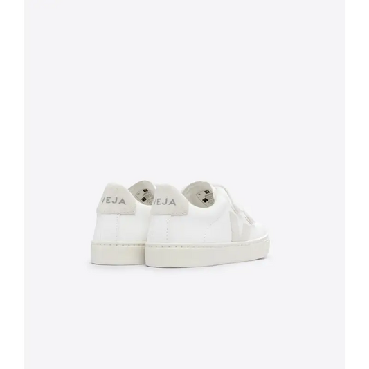Veja white grey velcro sneaker 3223 - girls