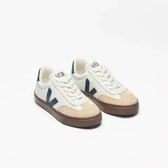 Veja white teal lace slip on sneaker v10l - sneaker