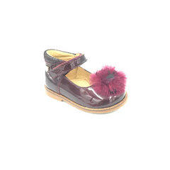 Vennittini joline burgundy mary jane - girls