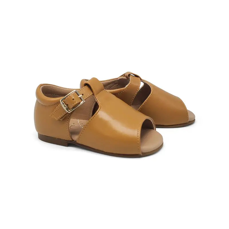 Zubii Caramel T-Strap Sandal First Walker ZU047 - FIRST WALKER