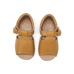 Zubii Caramel T-Strap Sandal First Walker ZU047 - FIRST WALKER