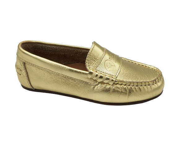 LMDI Gold Slip On Loafer