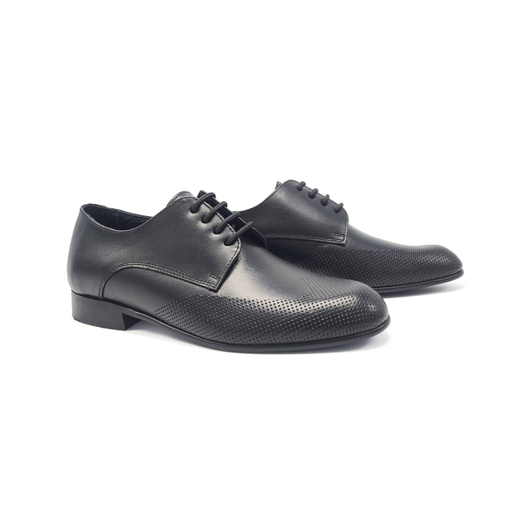Andanines Black Perforated Lace Oxford 171679