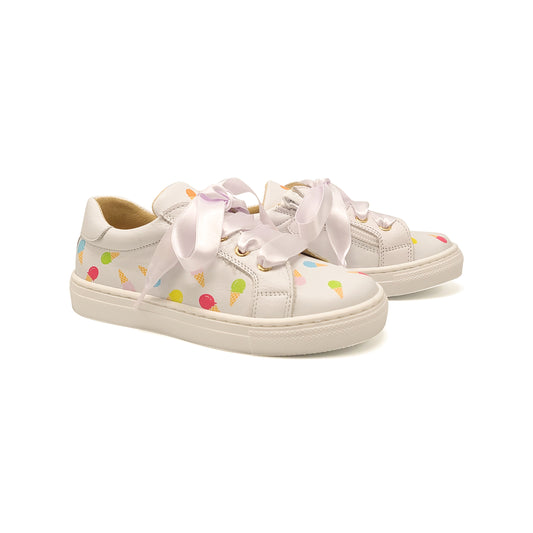 Andanines White Ice Cream Sneaker 221666