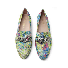 Brunella Jungle Lace Chain Slip On 414