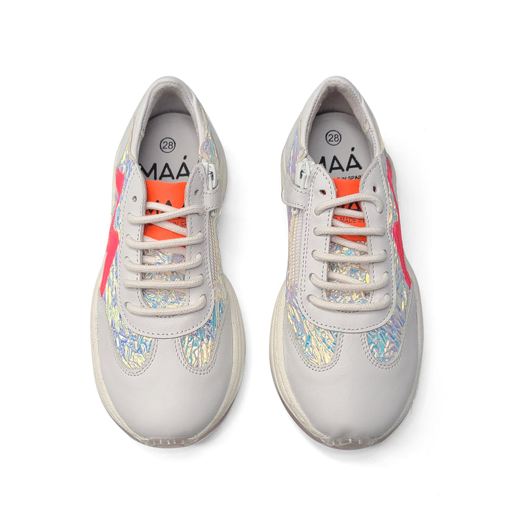 MAA Chunky Rainbow Foil Lace Sneaker C433
