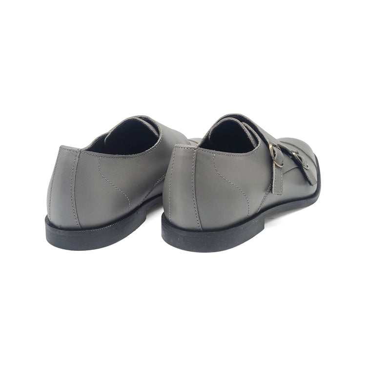 Brunellis Grey Monk Dress Shoe 1033