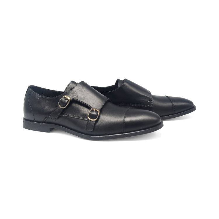 Brunellis Black Monk Dress Shoe 1033