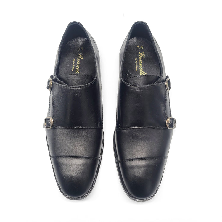 Brunellis Black Monk Dress Shoe 1033