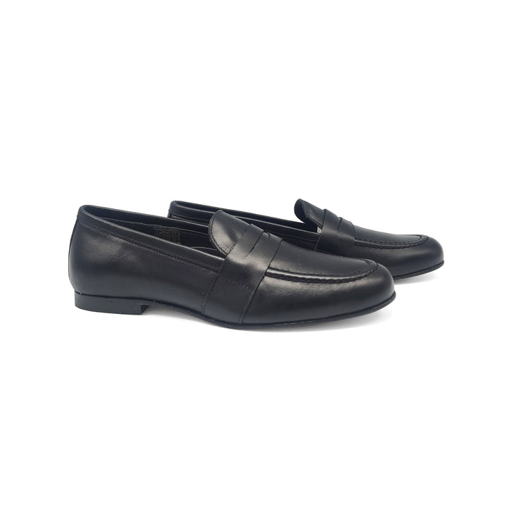 Brunellis Black Penny Loafer Dress Shoe U1245