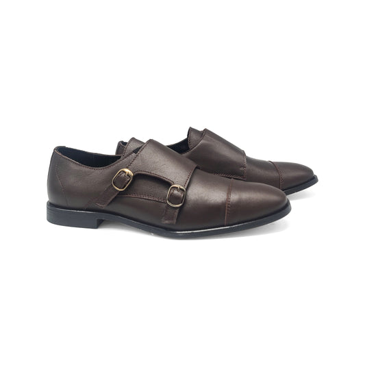 Brunellis Brown Monk Dress Shoe 1033